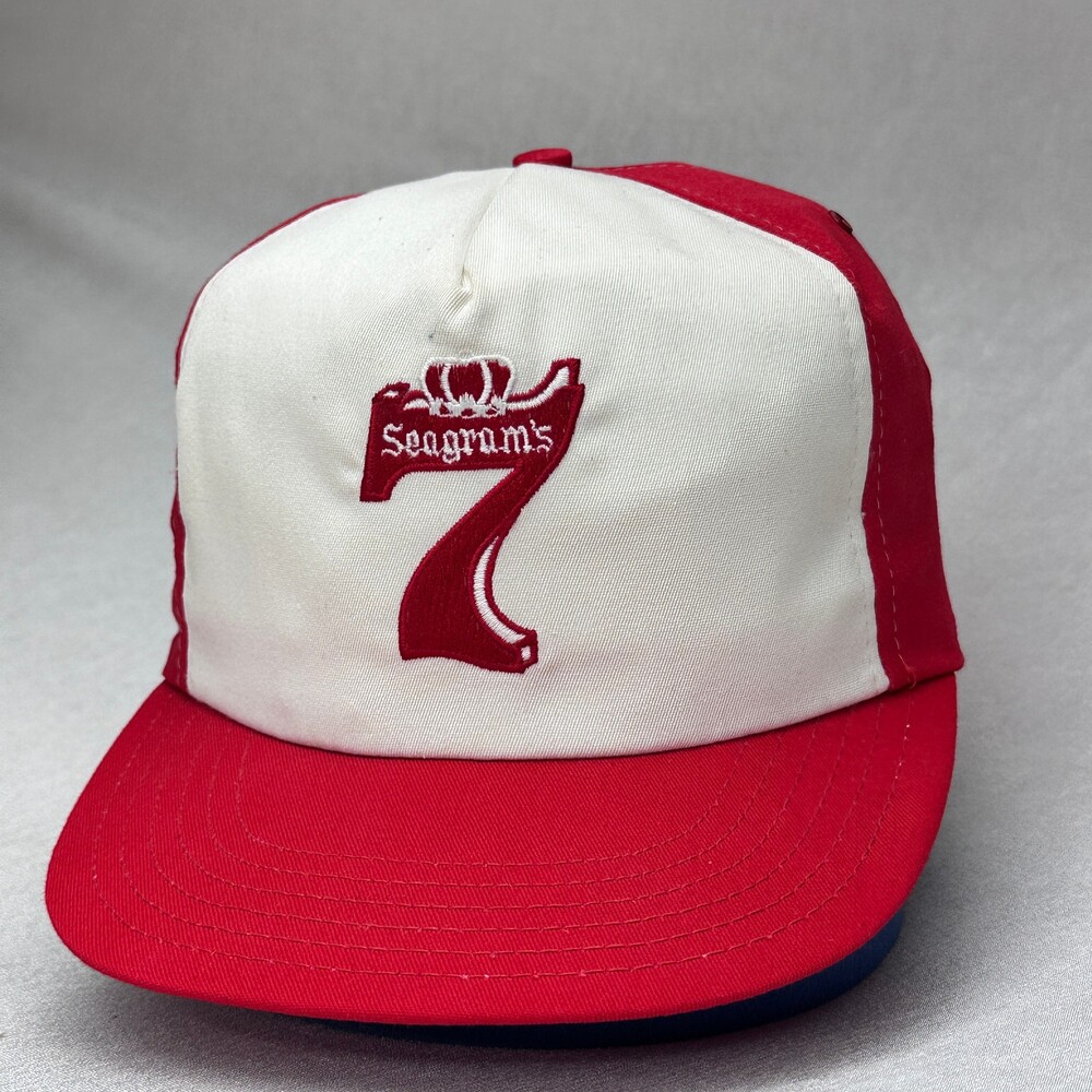 Seagram's 7 Red White Adjustable Snapback Baseball Cap